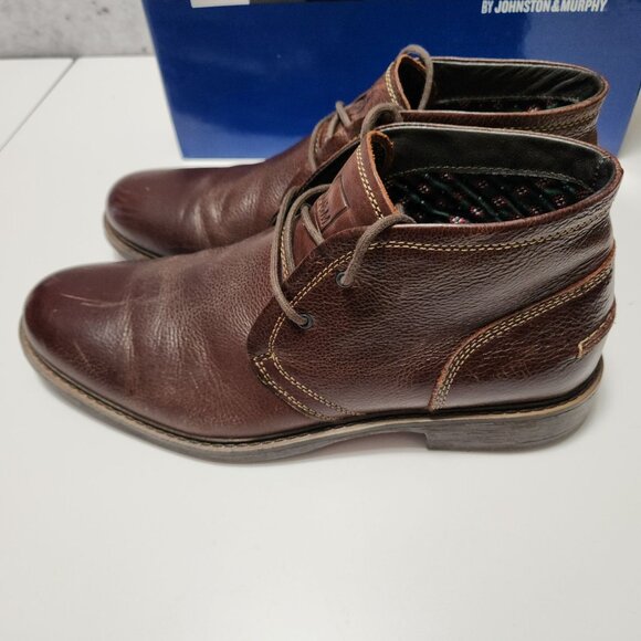 Johnston & Murphy Comstock Boots 8.5M Brown Leather Chukka NOT ORIGINAL BOX - Picture 6 of 16